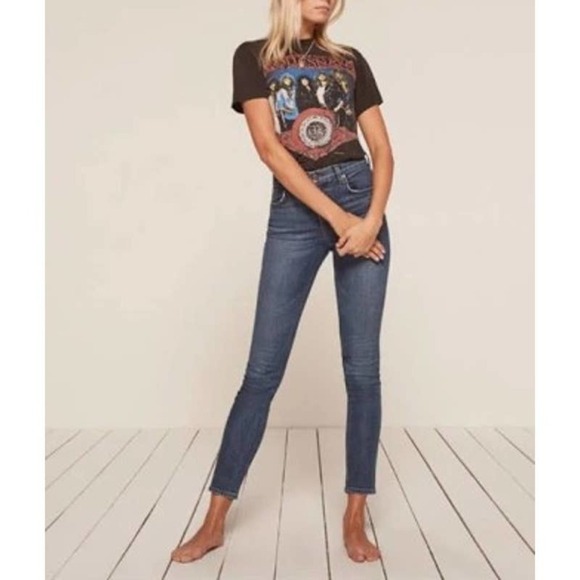 REFORMATION HIGH RISE & SKINNY RHINE DENIM size 29 - Picture 1 of 7